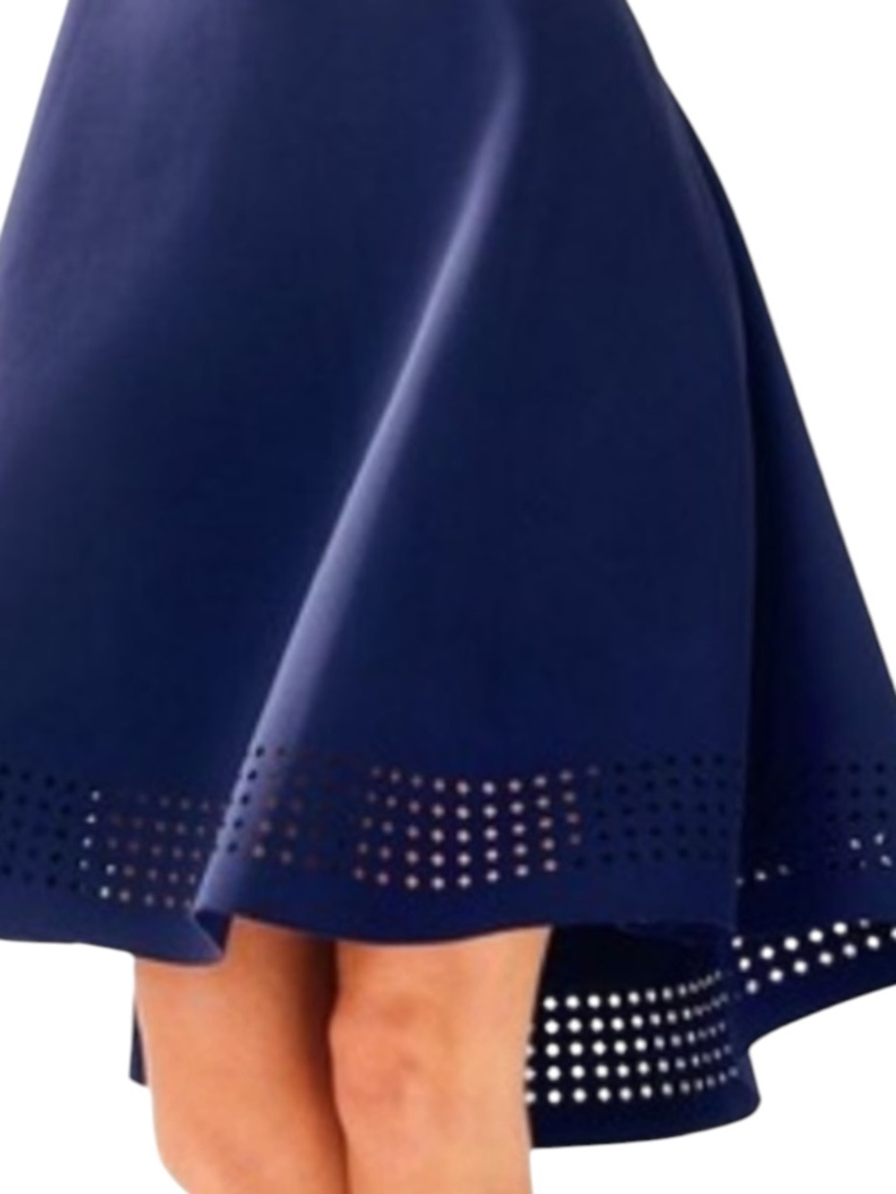 LILLY PULITZER Aurelie Midi Navy Laser-Cut Fit & Flare Dress Size XS -- LUXURY!! - Picture 3 of 11